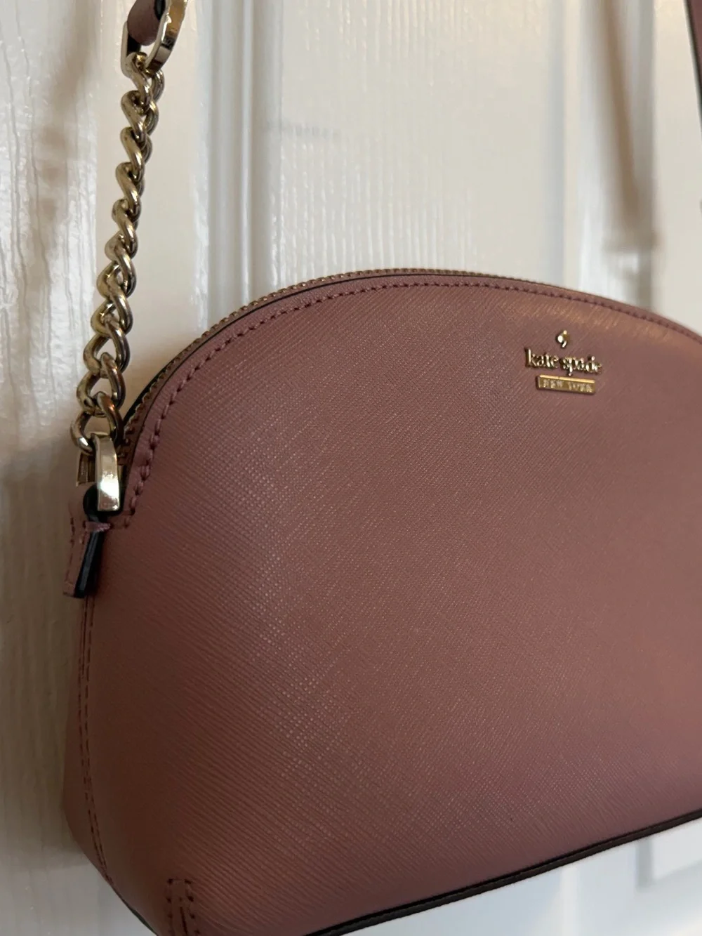 kate spade Pink Saffiano Leather Crossbody Bag